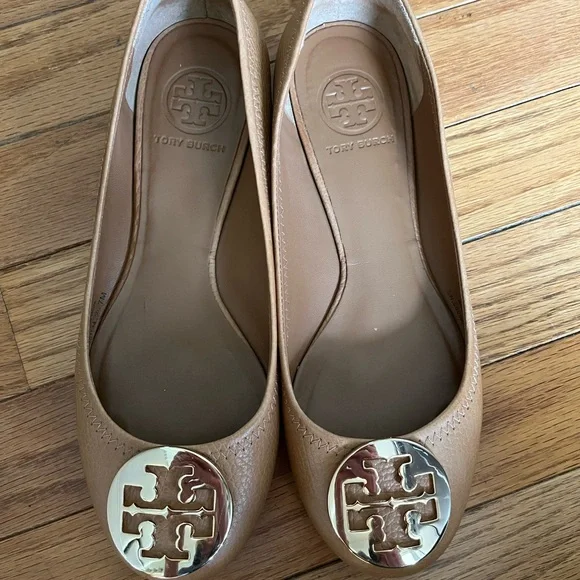 Tory Burch Tan Leather Ballet Flats - Picture 3 of 8